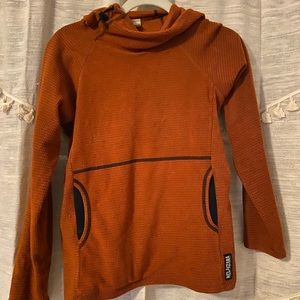 Melanzana Orange/rust color womens small microgrid
